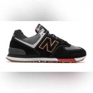 New Balance 574 Black Plaid Sneaker Men’s 10